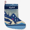 Recherche de hiver chaussette de noël Bleu et blanc