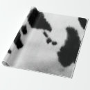 Recherche de vache noire et blanche papier cadeau Noir et blanc