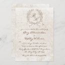 Recherche de vieux vintage invitations Brun