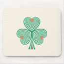 Recherche de shamrock irlandais tapis souris Clou