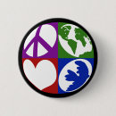 Recherche de paix colombe badges Paisible