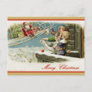 Recherche de père noël nostalgique cartes postales Festif