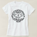 Recherche de hibou noir et blanc tshirts Animal