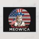 Recherche de chat patriotique cartes postales Amérique