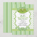 Zoek naar tweeling babyshower uitnodigingen Groen