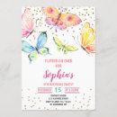 Recherche de de papillon cartes invitations Fille