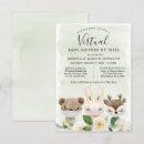 Recherche de forêt baby shower invitations Animaux des bois