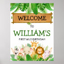Recherche de anniversaire jungle posters Safari