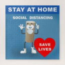 Recherche de virus puzzles Rester à la maison