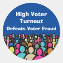 Recherche de fraude autocollants Vote