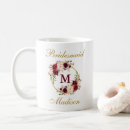 Recherche de la bohême tasses Bridesmaid