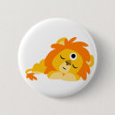 Recherche de lion mignon badges Dessin