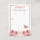 Recherche de papillon floral cartes visite Affaires