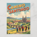 Recherche de camino cartes postales Santiago