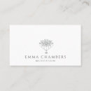 Recherche de professeur méditation cartes visite Élégant