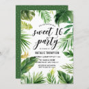 Recherche de luau 16ans anniversaire invitations Aquarelle