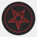 Recherche de diable autocollants Pentagramme