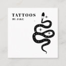 Zoek naar slangen visitekaartjes Tattoo