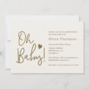 Recherche de beige baby shower invitations Simple