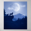 Recherche de loup bleu posters Nuit