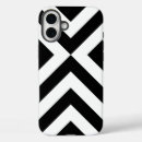 Recherche de zigzag noir et blanc iphone coques Géométrique
