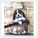 Recherche de chien vintage autocollants Illustration