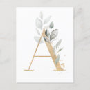 Recherche de majuscules cartes postales Monogramme