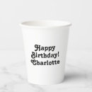 Recherche de anniversaire gobelets papier Élégant