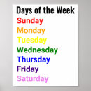 Zoek naar week posters Dagen van de week