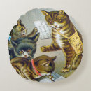 Recherche de publicité vintage coussins Chats