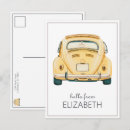 Zoek naar gele auto posters Schattig