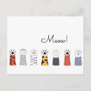 Recherche de miauler cartes postales Femme de chat