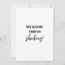 Zoek naar trendy wedding save the dates Minimalistisch