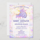 Recherche de bébé dragon invitations Violet