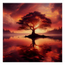 Recherche de arbre de coucher du soleil posters Paysage