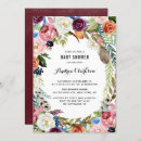 Recherche de frame baby shower invitations Botanique
