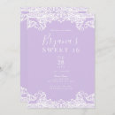 Recherche de dentelle lavande invitations Violet