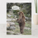 Recherche de ours gris vœux cartes Drôle