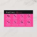 Recherche de visage cartes visite Maquillage
