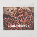 Recherche de grains de café cartes postales Rôti
