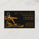 Recherche de coupure cartes visite Coiffeuse