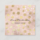 Recherche de brosse de maquillage cartes visite Rose