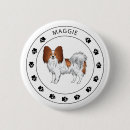 Recherche de chien papillon badges Mignon
