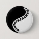 Recherche de piano badges Noir et blanc