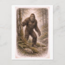 Recherche de sasquatch cartes postales Légende