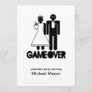 Zoek naar vrijgezellenfeest uitnodigingen Game over