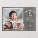 Zoek naar houten planken uitnodigingen Jongen