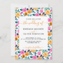 Recherche de orange turquoise mariage invitations Simple