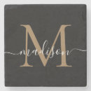 Recherche de noir or dessous de verres Typographie