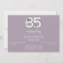Recherche de de lavande anniversaire invitations Floral